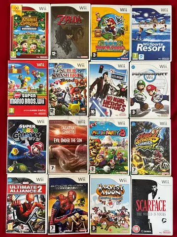 Wii games 120 dhs