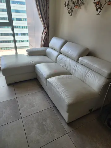 3 seater leather sofa with chaise lounge