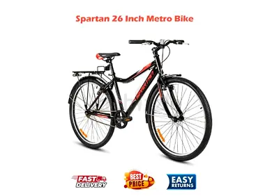 Spartan 26 Inch Metro Bike, Single-Speed for City Commuting for Teens and Adults - Free Delivery