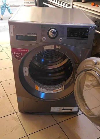 LG latest model 8 kg sensor dryer touch screen inside light by tete