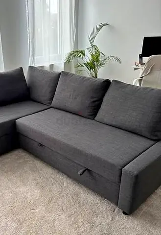 IKEA Gray FRIHETEN L Shape Sofa 204 x 140 cm