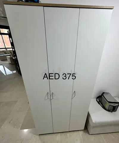 IKEA 3-door White shoe cabinet with 48 pairs - amazinf Condition, AED 375 2 months old