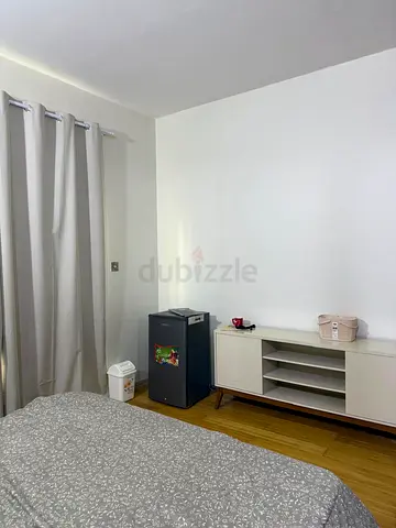NO COMMISSION: SINGLE LADY ONLY SEMI-FURNISHED PRIVATE ROOM IN VERY CLEAN VILLA IN JVC FOR LADY ONLY