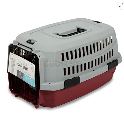 IATA Approved Carrier XS (L48,3 x W32 x H25,4cm) Red/Grey - Brand New