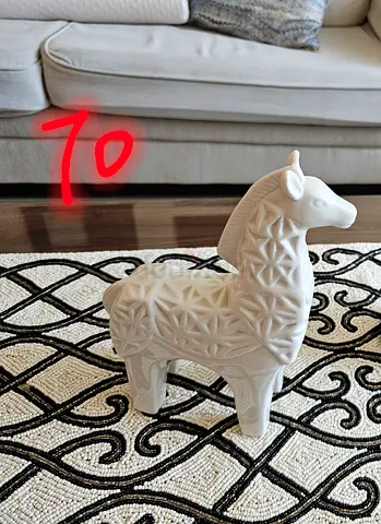Ceramic horse danube decoration