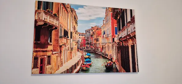 Framed wall canvass painting of Homecentre