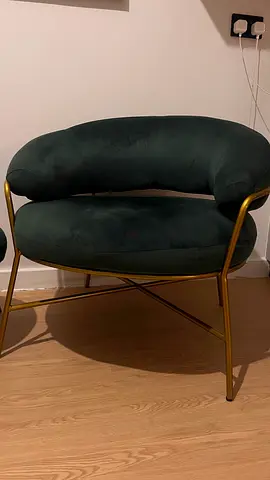 Armchair with footrest