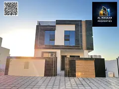 Best villa offer in Ajman with a roof terrace, transfer fees included, a majlis, two living rooms,