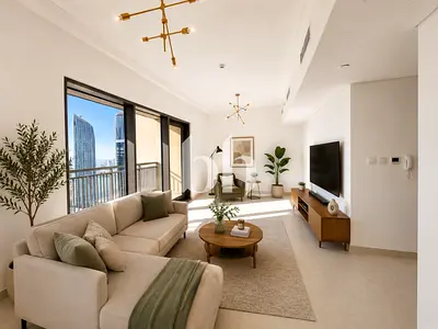 High Floor | Burj & Sea Views | Unfurnished