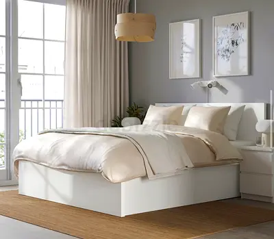 MALM - Ottoman bed, white, 160x200 cm