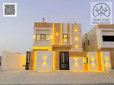 Villa for rent in Al area, consisting of five master bedrooms, a majlis, a living room, and a maid's room