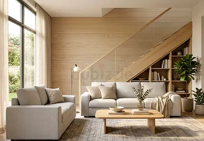 Vimle Light Grey Fabric 5 Seaters Sofa Set with  Modern Living Room