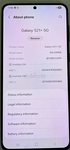SAMSUNG S21+ 5G