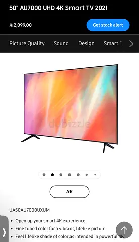 50 Samsung AU7000 4K UHD Smart TV (2021) - Good Condition