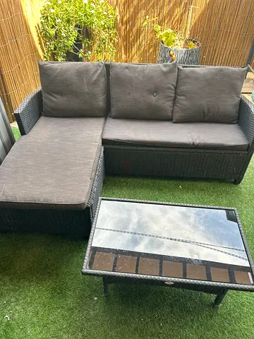 Outdoor sofa set L shape