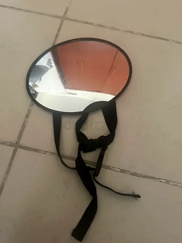 Adjustable Round Baby/Car Backseat Mirror with Straps - Used