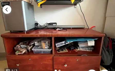 Wooden TV Stand / Entertainment Console with Storage