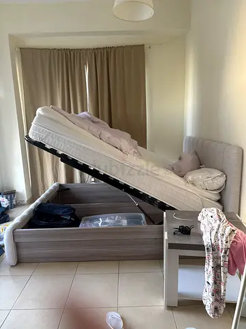 Bed with storage from home center