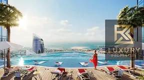 2 Bedroom Full Sea view &amp; Canal View Furnished | Sheikh zayed Road