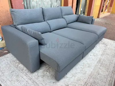 Dark grey Ikea eskilstuna L shape sofa