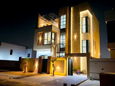 Luxury villa in a prime location | Two floors + roof | Includes registration fees, air conditioning, and electricity