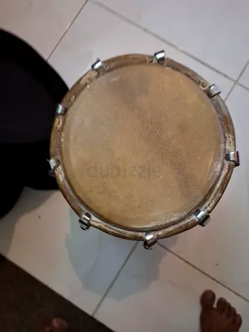 Handheld frame drum / darbuka dholak- used skin head, good for practice with free bag