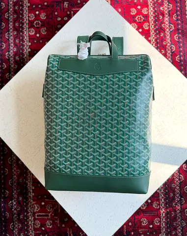 Goyard Green Goyardine Coated canvas and leather Cisalpin...
