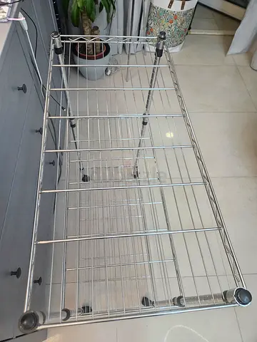 Chrome Metal Wire Shelving Rack - 5 Tier, Adjustable