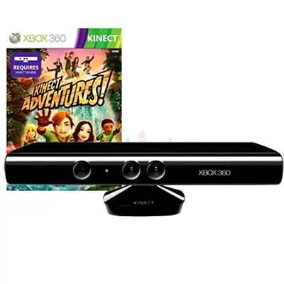 Xbox 360 Kinect Sensor with Kinect Adventures game - Good working condition
