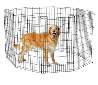 42″ Black Exercise Pen with Full MAX Lock Door - Brand New