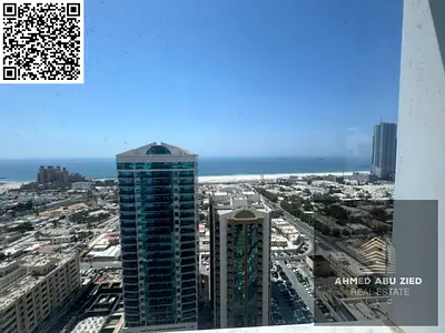 Luxury 3 master bedroom apartment in Ajman One, full sea view, 5 baths, maid, laundry, balcony, pool, garden, parking & maintenance