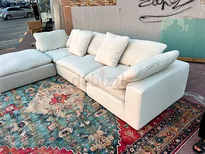 Modular feather filled luscious sofa