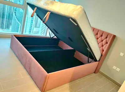 Queen Brand New Hydraulic Storage Bed