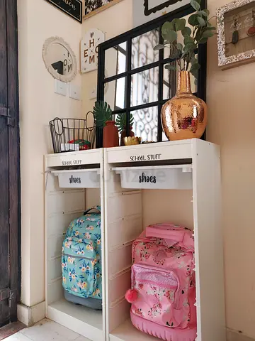 Set of 3 School bag/shoe Organiser removable stickers