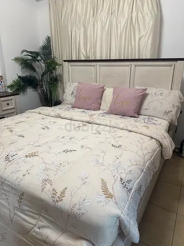 King Size Bed Frame with mattress