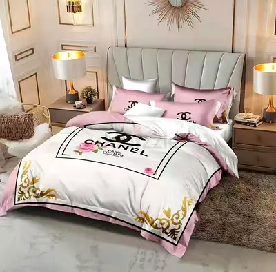Chanel bedding set with pillows covers