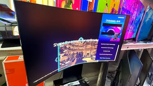 Samsung Odyssey Ark 55” Curved Gaming Monitor

• 4K UHD Resolution  
• 165Hz Refresh Rate  
• Quantu