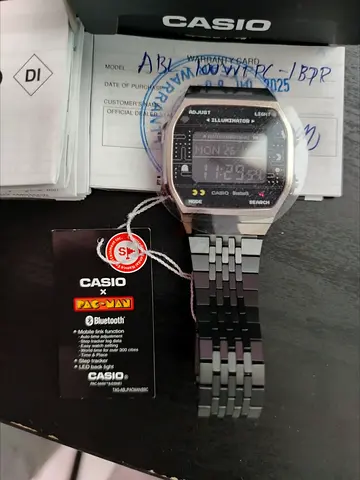 RARE collectors item CASIO PACMAN limited edition with box and carry bag