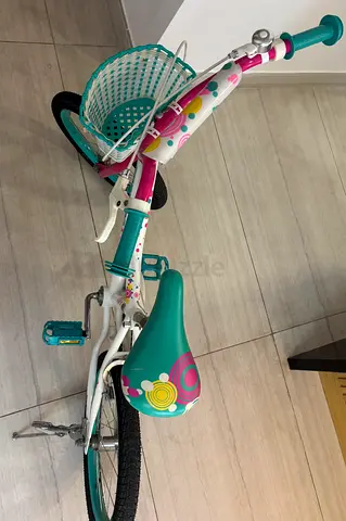 Girls 16-inch Kids Bicycle with Front Basket — Good Condition