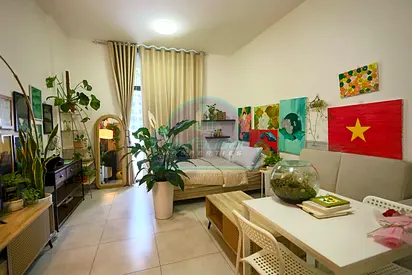 Furnished Studio with Large Balcony | Pool View | Binghatti Stars | DSO