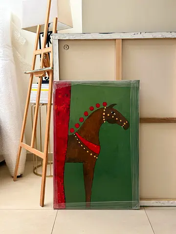 Original Art Horse Painting 90x60cm