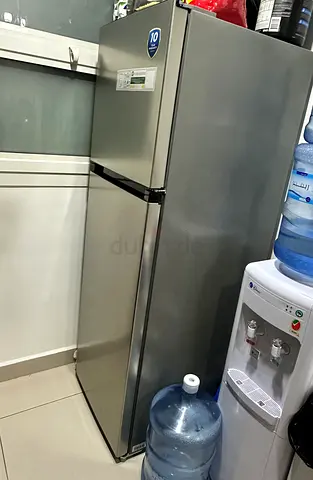Midea Silver Double-Door Refrigerator - Good Condition