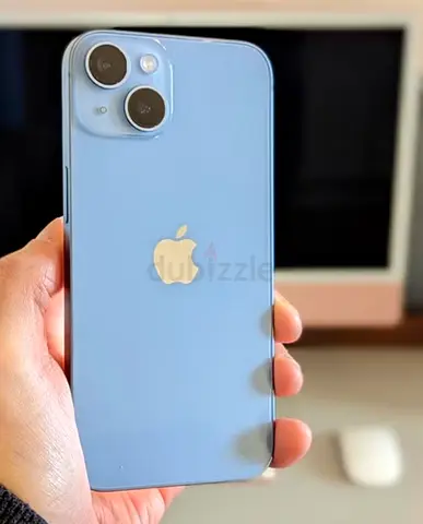 Light Blue Apple iPhone 14 256 (Good Condition) — Dual Camera, 5G
