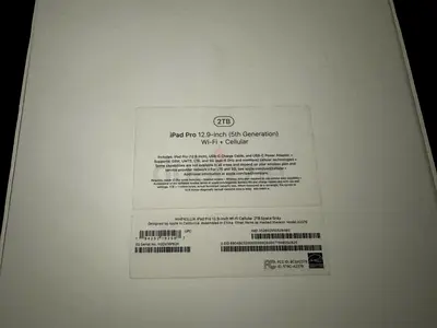 iPad pro 12.9-inch 2TB 5th Generation Wifi+Cellular