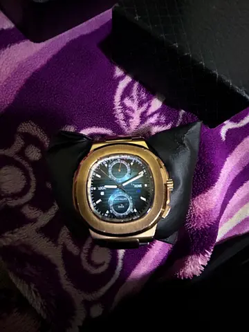 Patek Phillipe,Gold-tone Mens Wristwatch with Chronograph Dial