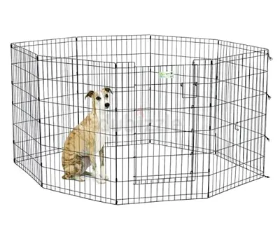 36″ Black Exercise Pen with Full MAX Lock Door - Brand New