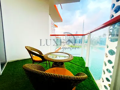 ULTRA LUXUARY STUDIO|| AMAZING BURJ KHALIFA VIEW || FULLY FURNISHED