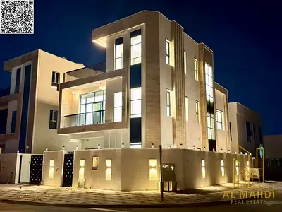 🏡 Modern Villa for Sale in Al Bahia Ajman | 🛏️ 5 Master Bedrooms | 🌅 Rooftop + 2 Floors | ❄️ Cent