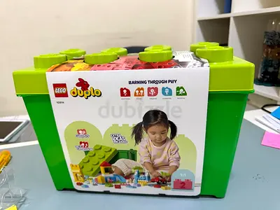 LEGO DUPLO Large Green Storage Box with Assorted Duplo Bricks