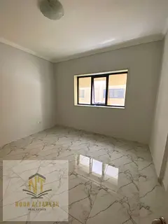 A 3-bedroom apartment with a modern design is available for rent in New Muwailih. It has a vibrant